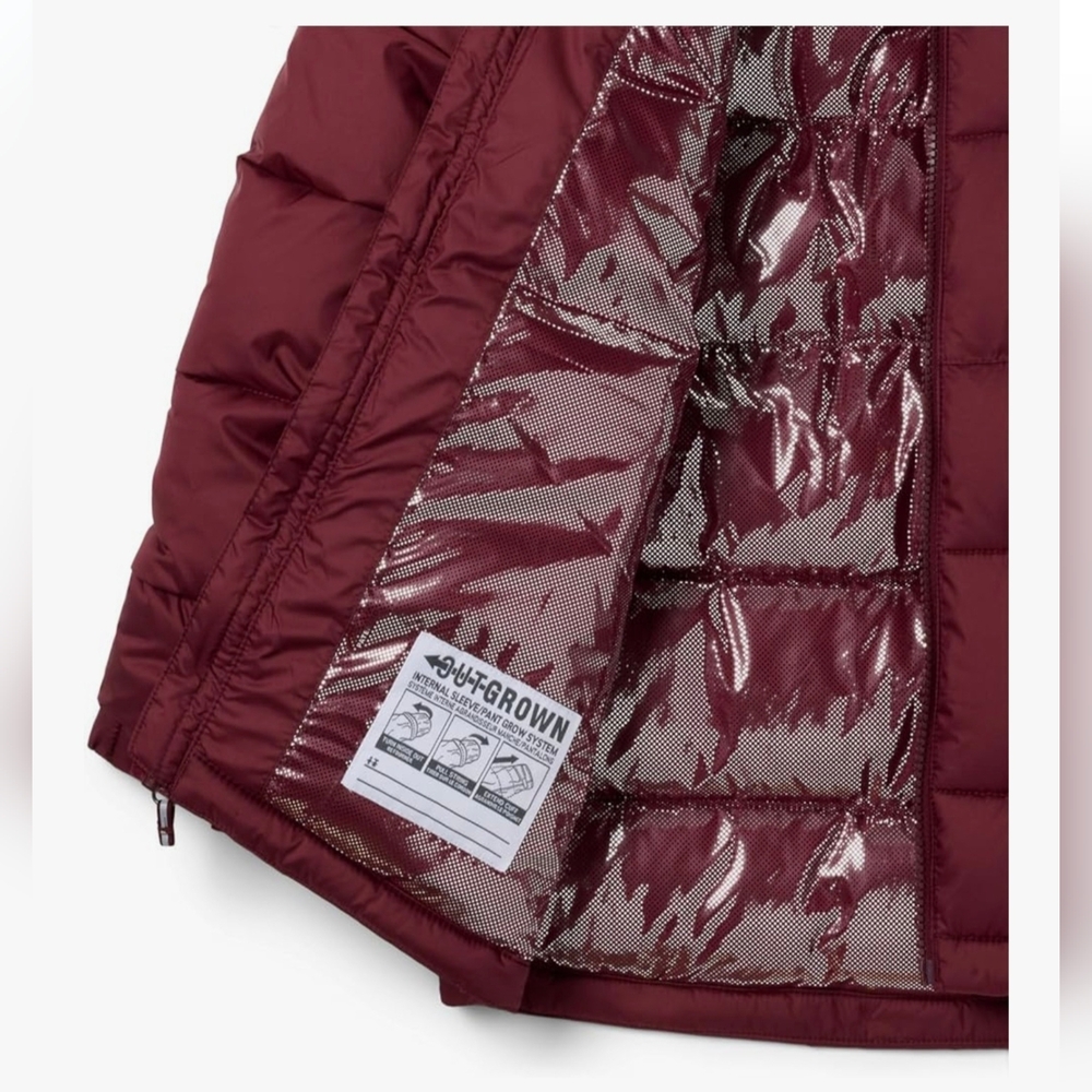 Columbia Unisex Kids Pike Lake li Hooded Jacket In Rich Wine Size Large NWT - Picture 3 of 3